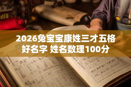 2026兔宝宝康姓三才五格好名字 姓名数理100分