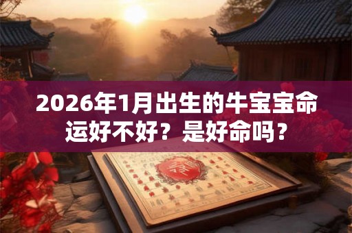 2026年1月出生的牛宝宝命运好不好？是好命吗？