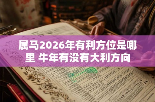 属马2026年有利方位是哪里 牛年有没有大利方向