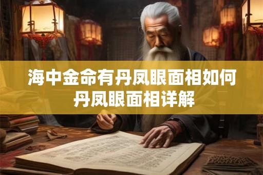 海中金命有丹凤眼面相如何 丹凤眼面相详解