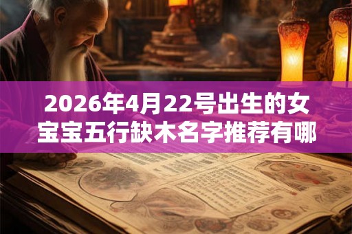 2026年4月22号出生的女宝宝五行缺木名字推荐有哪些