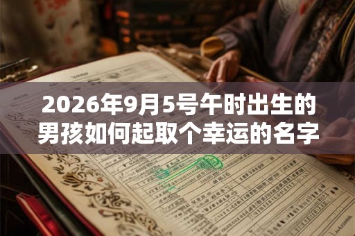 2026年9月5号午时出生的男孩如何起取个幸运的名字和五行属性
