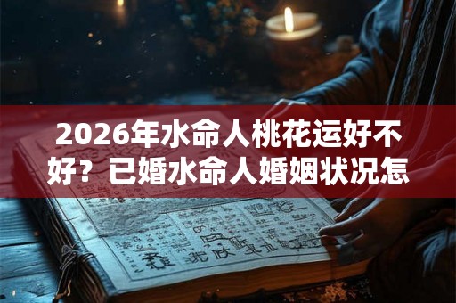 2026年水命人桃花运好不好？已婚水命人婚姻状况怎样？