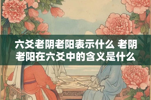 六爻老阴老阳表示什么 老阴老阳在六爻中的含义是什么