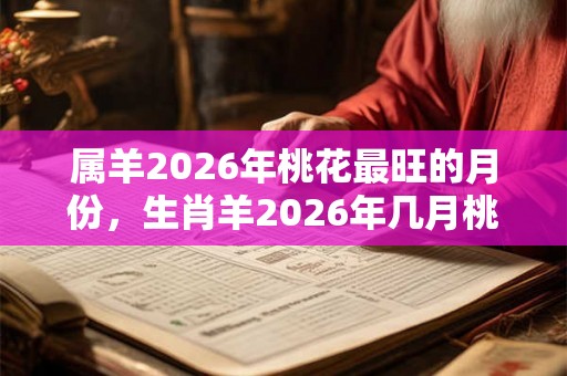 属羊2026年桃花最旺的月份，生肖羊2026年几月桃花旺？