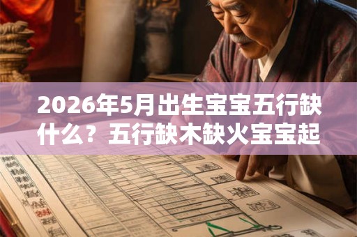 2026年5月出生宝宝五行缺什么？五行缺木缺火宝宝起名