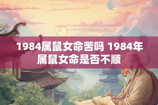 1984属鼠女命苦吗 1984年属鼠女命是否不顺