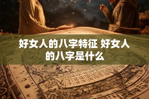 好女人的八字特征 好女人的八字是什么