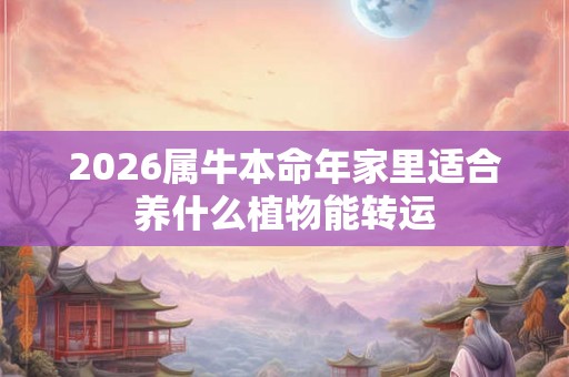 2026属牛本命年家里适合养什么植物能转运