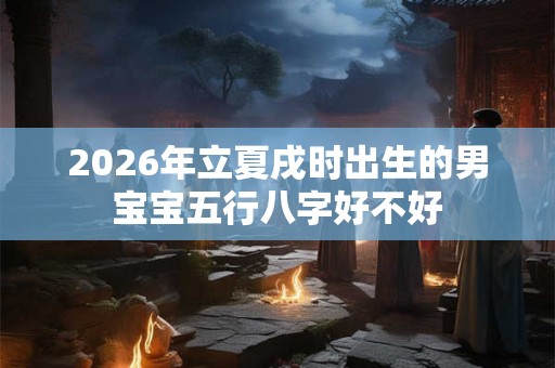 2026年立夏戌时出生的男宝宝五行八字好不好