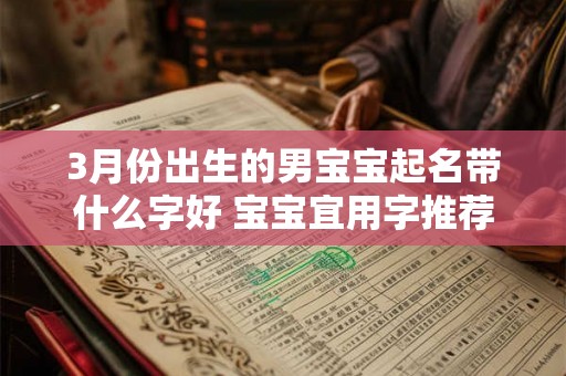 3月份出生的男宝宝起名带什么字好 宝宝宜用字推荐