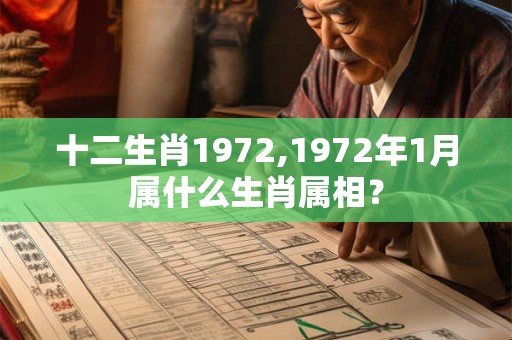 十二生肖1972,1972年1月属什么生肖属相？