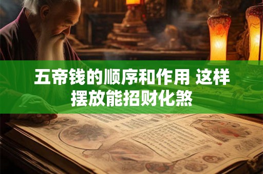 五帝钱的顺序和作用 这样摆放能招财化煞