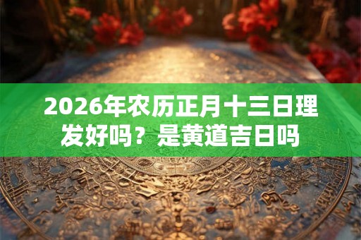 2026年农历正月十三日理发好吗？是黄道吉日吗