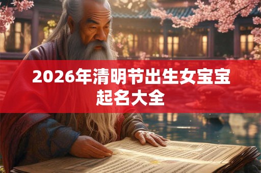 2026年清明节出生女宝宝起名大全 2026年清明节出生女宝宝起名大全