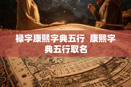 禄字康熙字典五行  康熙字典五行取名