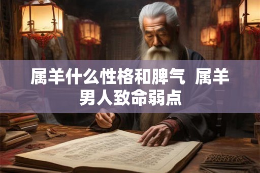 属羊什么性格和脾气  属羊男人致命弱点