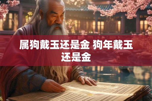 属狗戴玉还是金 狗年戴玉还是金