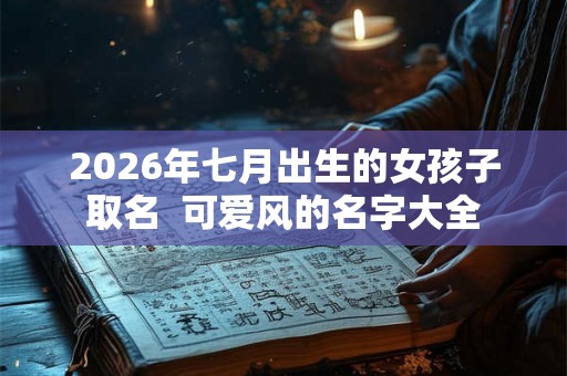 2026年七月出生的女孩子取名  可爱风的名字大全