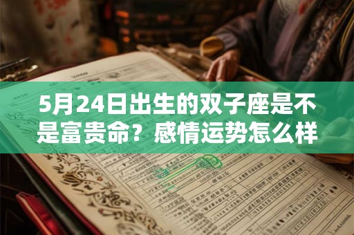 5月24日出生的双子座是不是富贵命？感情运势怎么样？