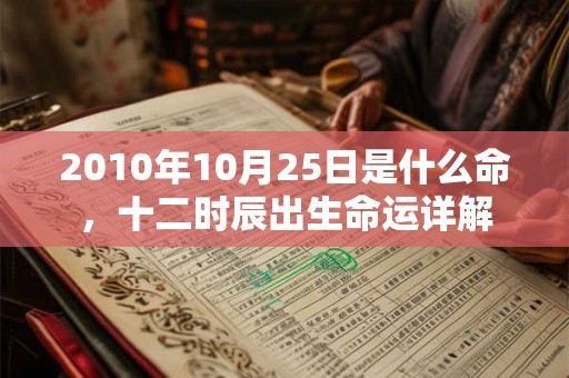 2010年10月25日是什么命，十二时辰出生命运详解