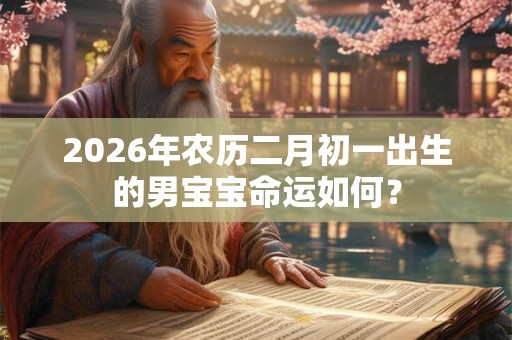2026年农历二月初一出生的男宝宝命运如何？