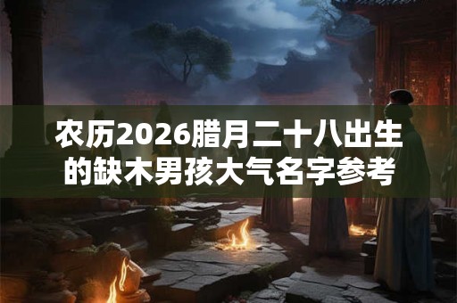 农历2026腊月二十八出生的缺木男孩大气名字参考