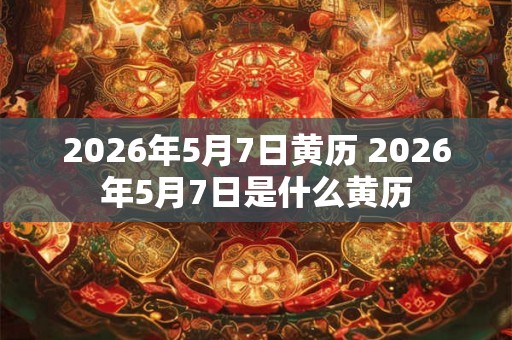 2026年5月7日黄历 2026年5月7日是什么黄历 2026年5月7日黄历 2026年5月7日是什么黄历