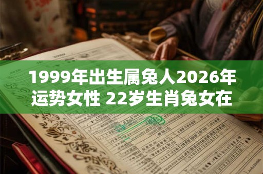 1999年出生属兔人2026年运势女性 22岁生肖兔女在2026年运气如何