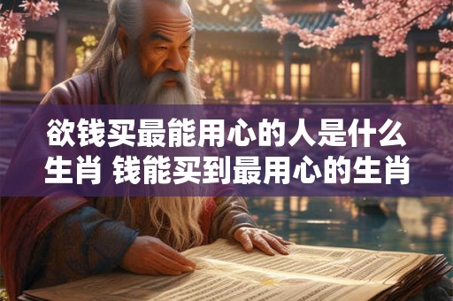 欲钱买最能用心的人是什么生肖 钱能买到最用心的生肖 欲钱买最能用心的人是什么生肖 钱能买到最用心的生肖