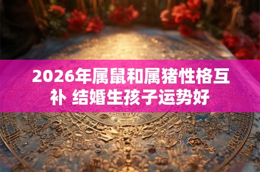 2026年属鼠和属猪性格互补 结婚生孩子运势好