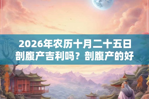 2026年农历十月二十五日剖腹产吉利吗?剖腹产的好处有哪些? 2026年农历十月二十五日剖腹产吉利吗?剖腹产的好处有哪些?