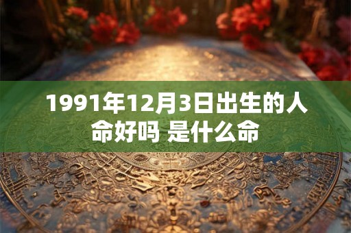 1991年12月3日出生的人命好吗 是什么命