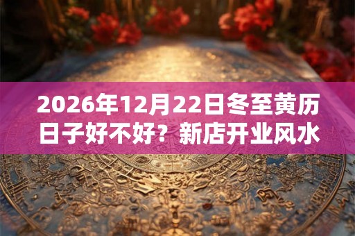 2026年12月22日冬至黄历日子好不好？新店开业风水讲究？