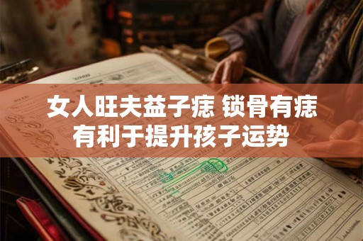 女人旺夫益子痣 锁骨有痣有利于提升孩子运势