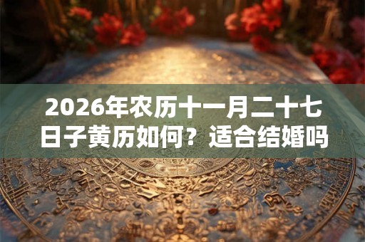 2026年农历十一月二十七日子黄历如何？适合结婚吗？