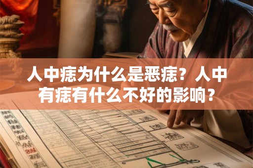 人中痣为什么是恶痣?人中有痣有什么不好的影响? 人中痣为什么是恶痣?人中有痣有什么不好的影响?