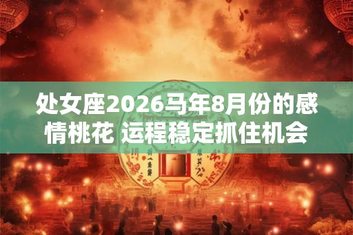 处女座2026马年8月份的感情桃花 运程稳定抓住机会