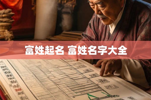 富姓起名 富姓名字大全