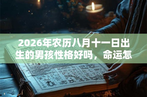 2026年农历八月十一日出生的男孩性格好吗，命运怎么样？