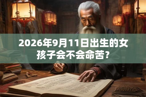 2026年9月11日出生的女孩子会不会命苦? 2026年9月11日出生的女孩子会不会命苦?
