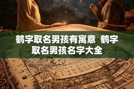 鹤字取名男孩有寓意  鹤字取名男孩名字大全