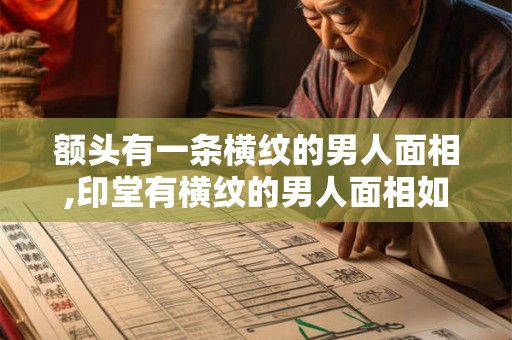 额头有一条横纹的男人面相,印堂有横纹的男人面相如何？
