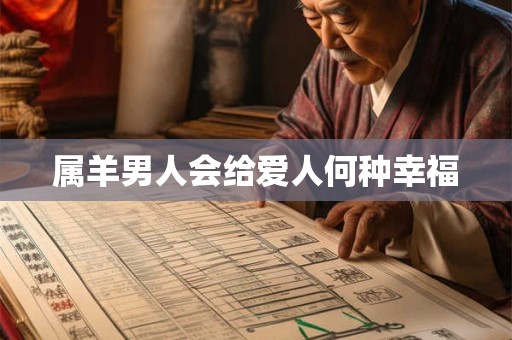 属羊男人会给爱人何种幸福 属羊男人会给爱人何种幸福