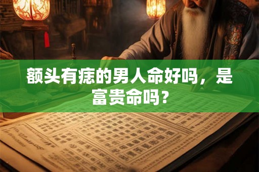 额头有痣的男人命好吗,是富贵命吗? 额头有痣的男人命好吗,是富贵命吗?