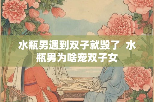 水瓶男遇到双子就毁了  水瓶男为啥宠双子女