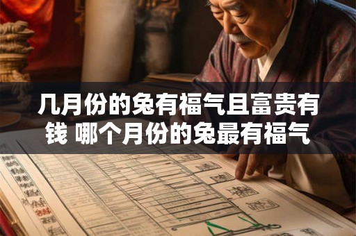 几月份的兔有福气且富贵有钱 哪个月份的兔最有福气富贵有钱