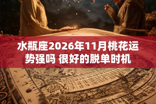 水瓶座2026年11月桃花运势强吗 很好的脱单时机