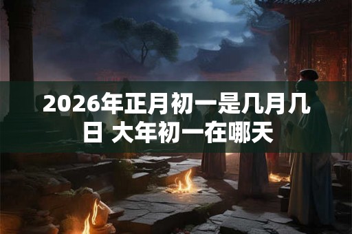 2026年正月初一是几月几日 大年初一在哪天