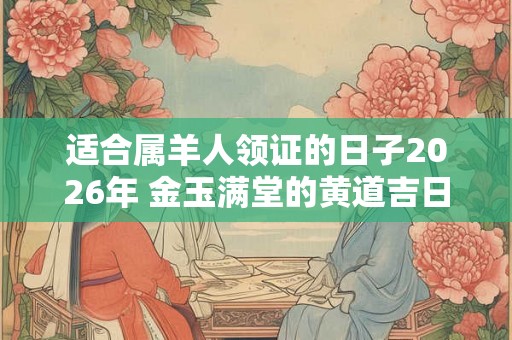 适合属羊人领证的日子2026年 金玉满堂的黄道吉日